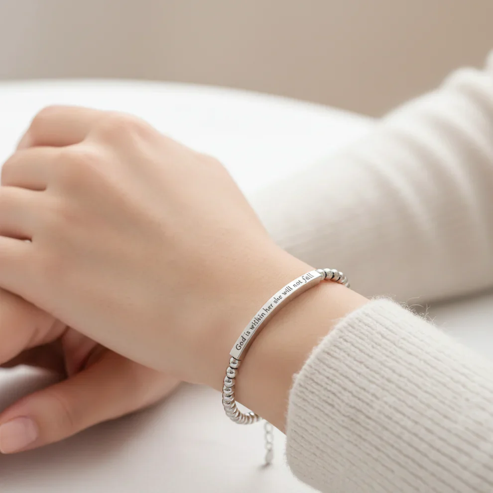 God is within her Bracelet - Image 4